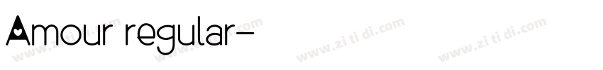 Amour regular字体转换 Amour regular字体转换